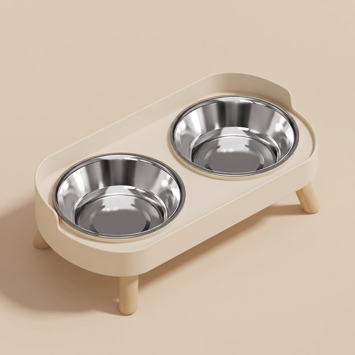 Le Duo Gourmand – coloris : blanc · bols inox