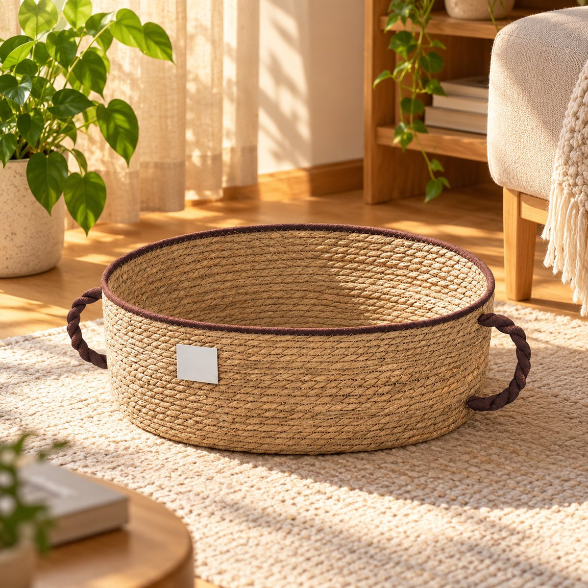 Tasa, panier tressé en forme de tasse pour chat – autre vue